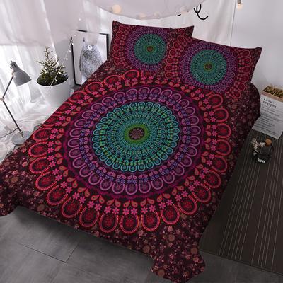 Vintage mandala jóga povlečení set king queen double full twin single size