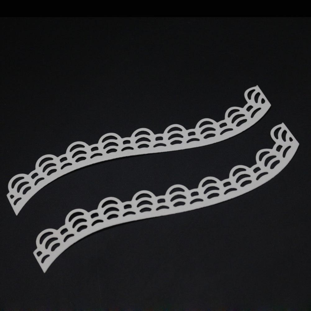 Wellenrand Rahmen Metall Silberfarben Schablone Präge Stanzformen Für DIY Scrapbooking Papier Album Kartenherstellung