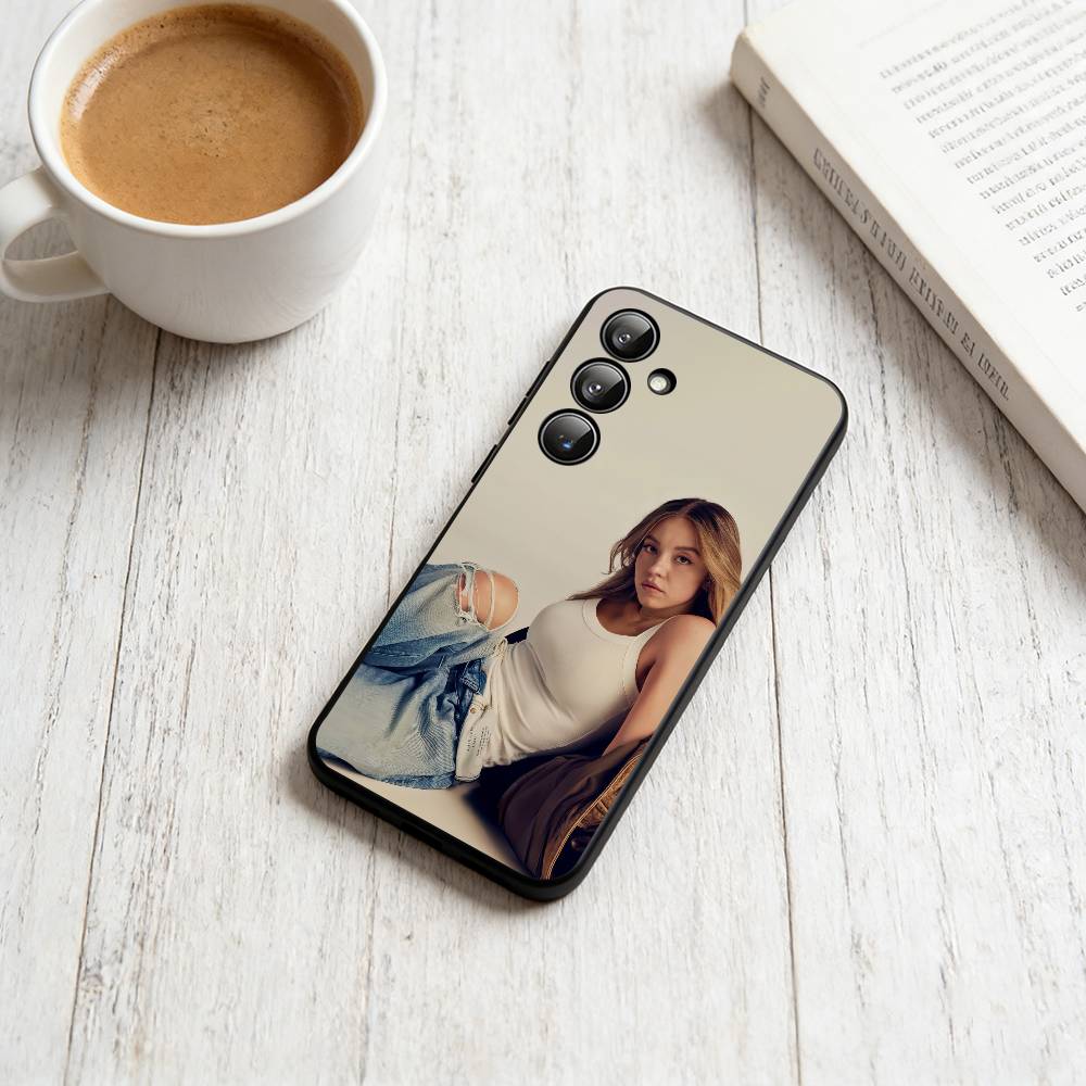 

S-Sydney Sweeney Phone Case For Samsung Galaxy A73,A72,A71,A70,A53,A52,A51,Soft Silicone Black Cover Samsung a21