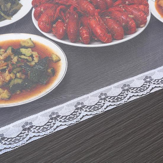Foldable Food Cover Umbrella-Style Mesh Net with Stainless Steel Frame Fly