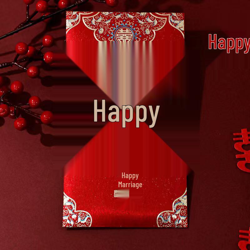 Unique Wedding Red Envelope Bag for Engagement & Wedding Gifts: One-in-a-Million Design