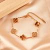 Four-leaf Clover Bracelet - Women's Luxury 18k Gold Plated Sparkling Bracelet