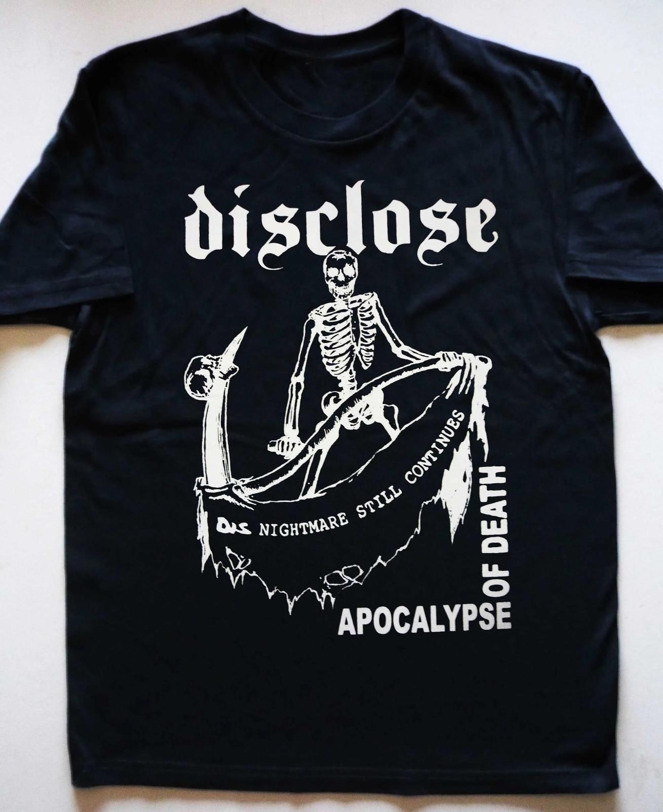DISCLOSE Apocalypse of death Heavy Cotton Black All Size T Shirt CM379 Unisex T-Shirt S