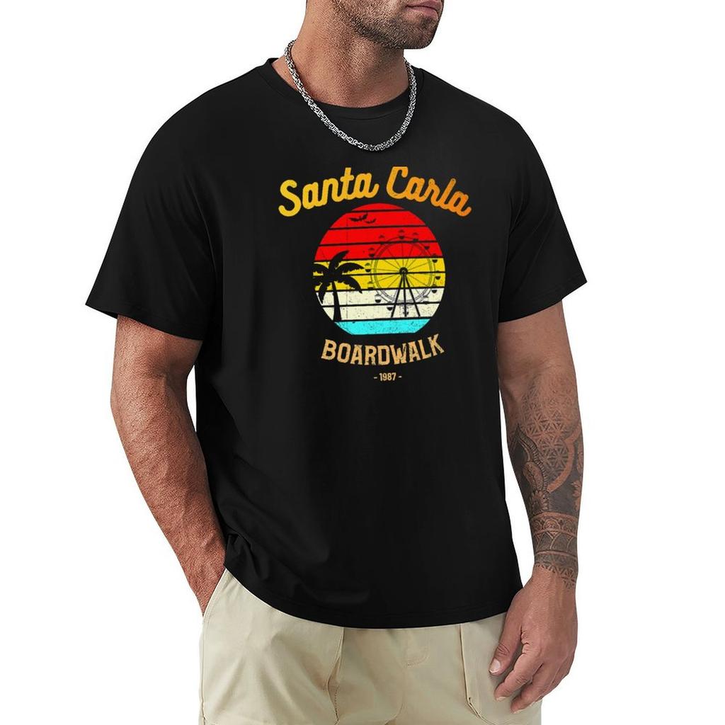 Santa Carla Boardwalk 1987 TShirt summer shirt quick drying boys whites black t shirts for men
