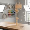 Seated Embroidery Stand Adjustable Embroidery Frame with Stand Cross Stitch Holder Wooden Flexible for Embroiderers, Table, Desk