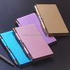 Mehrfarbig Mini Aluminium Bunt Metall Tagebuch Spiral Taschenjournal Mini Notizbuch Mit Stift