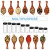 1-20x Transparent Seasoning Jars Salt Pepper Shaker Bottles Spice Condiment Storage Boxes Powder Storage Container Kitchen Tools