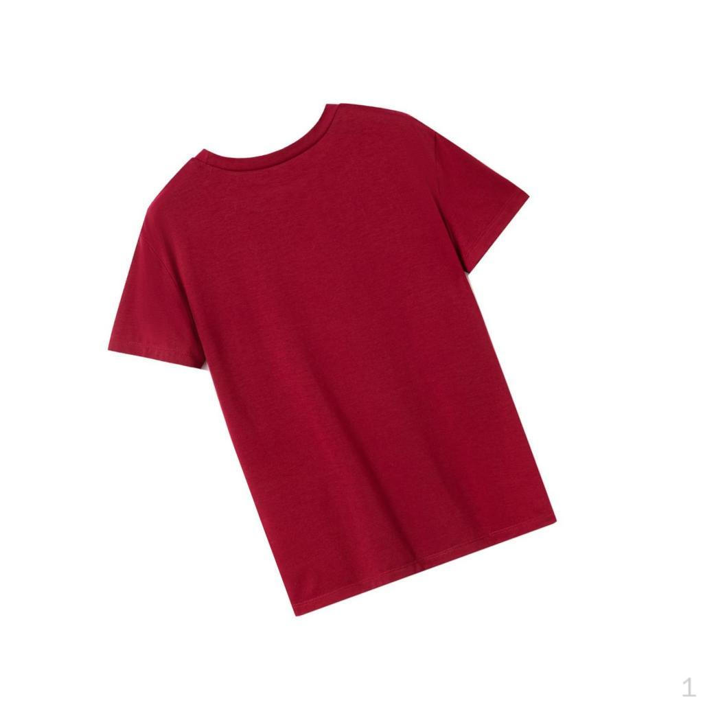 

T Shirt for Women Basic Tee Clothes Classic Round Neck Holiday Female
