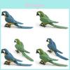 Realistic Plastic Parrot Model Colorful Decorative Bird Figurine For Home Decor