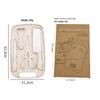 5-Piece Multi-functional Wheat Straw Cutting Board Set: Includes Kitchen Knife, Fruit Knife, Scissors, Chopping Board, Outdoor Knife.