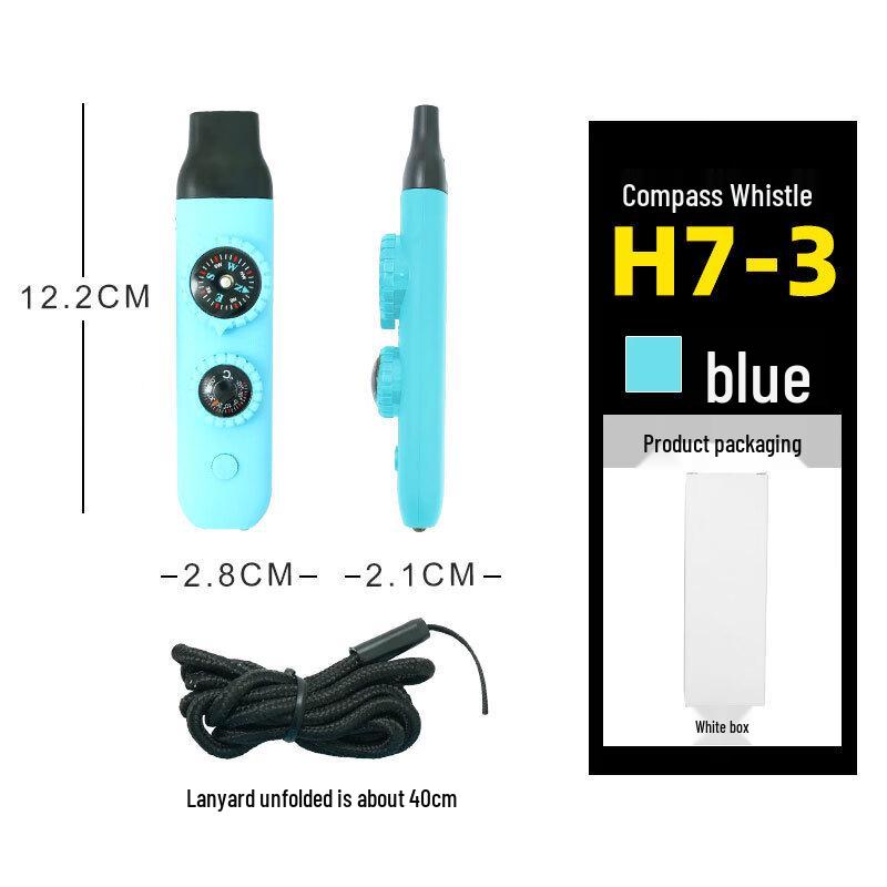 OIMG 7-in-1 Multifunction Outdoor Whistle Compass