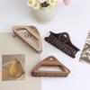 New Triangle Grasp Clip Female Large Hollow Geometric Hairpin Hair Clip Back of Head Coiled Hair Shark Clip Hair Ornament