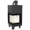 Steel Fireplace KRATKI MBN Left 8 kW Ø 200 Bent Glass