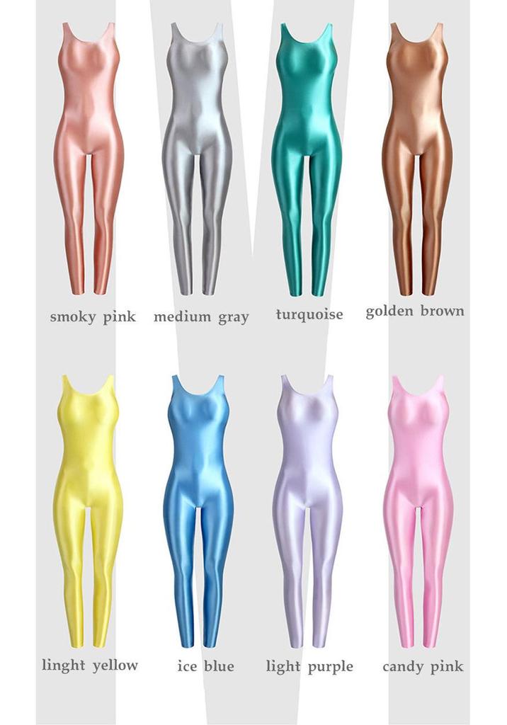Body da Fitness Scintillante da Donna con Canotta e Leggings 9/10