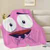 Face Funny Dog The Home Flannel Warm Comfort Soft Plush Blanket For C-Courages Sofa Living Room C-Cowardlys Bedroom Travel Gift