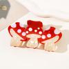 1 Large Mushroom-shaped Hair Clip, Colorful 3pcs Mushroom Design, Big Claw Clip, Shark Clip, Back-of-the-head Hairpin for Women