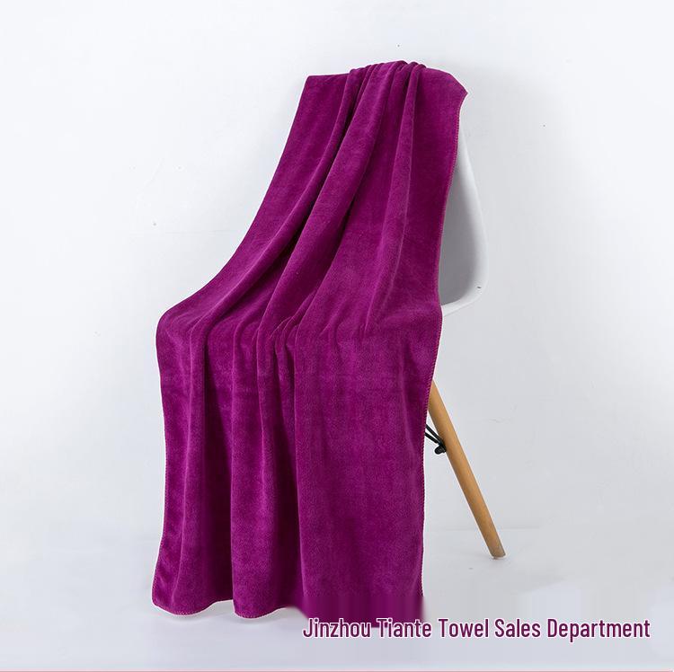 Large Soft Quick-Dry Bath Towel for Adults - Pure Cotton, Absorbent, Thickened, Ideal for Home & Beauty Salons