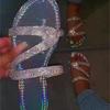 Women's Rhinestone One-Strap Flats