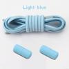 Round Elastic Laces without ties Metal Buckle Shoelace Sneakers Flat Shoes no tie shoelaces Shoe Accessories 1Pair/2Pair