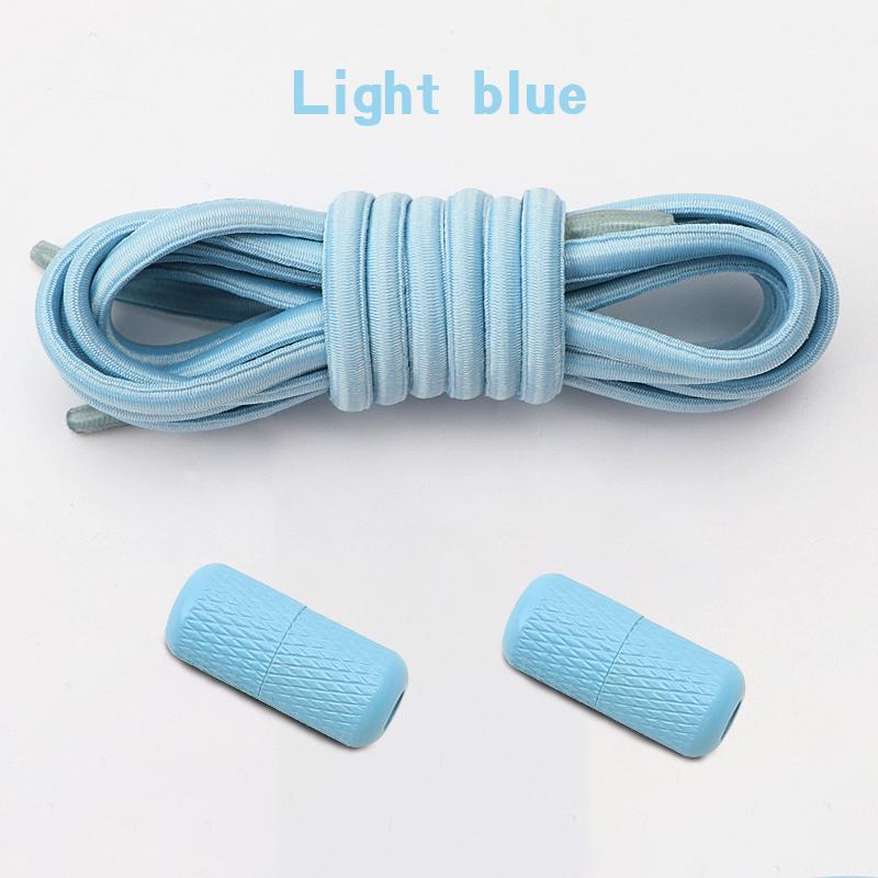 Round Elastic Laces without ties Metal Buckle Shoelace Sneakers Flat Shoes no tie shoelaces Shoe Accessories 1Pair/2Pair