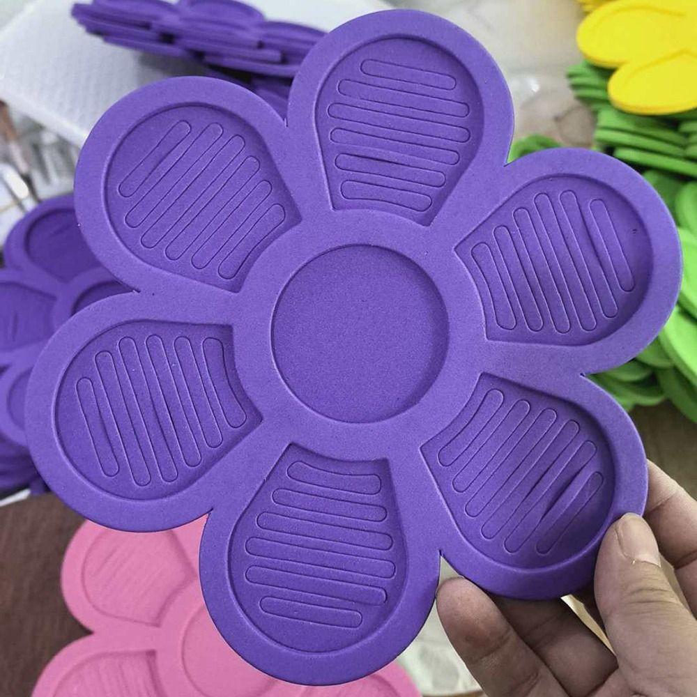 Flower Shaped Floating Bee Island Non-Slip Anti-Drop Design Butterfly Drinking Tray Bird Attracting 5-Petal Shape