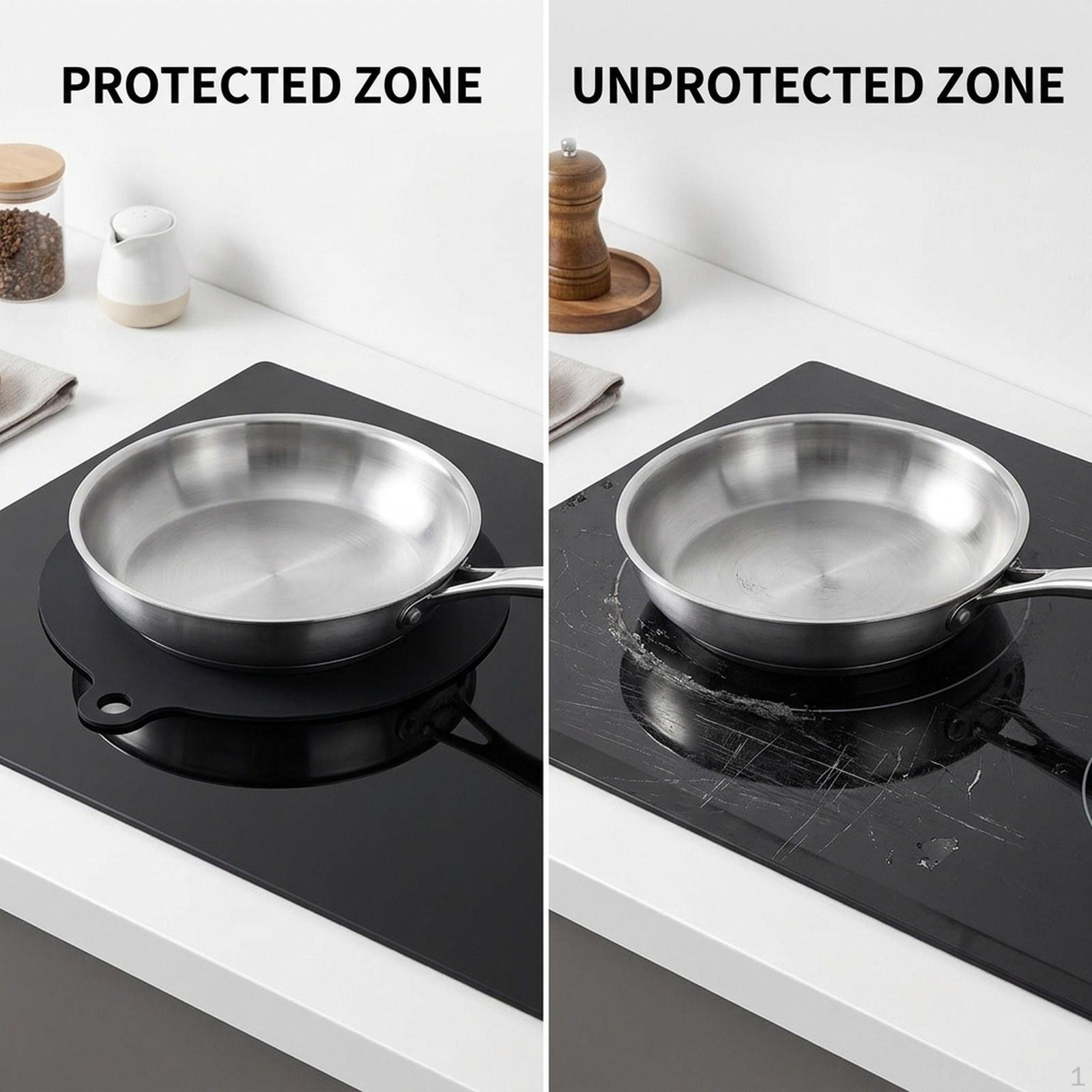 

Mat for Induction Hob, Heat And Scratch Resistant. 18cm