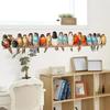 Creative Colored Bird Wall Stickers Living Room Sofa Background Decoration Wallpaper for Home Decor Kids Room Art Decals Sticker