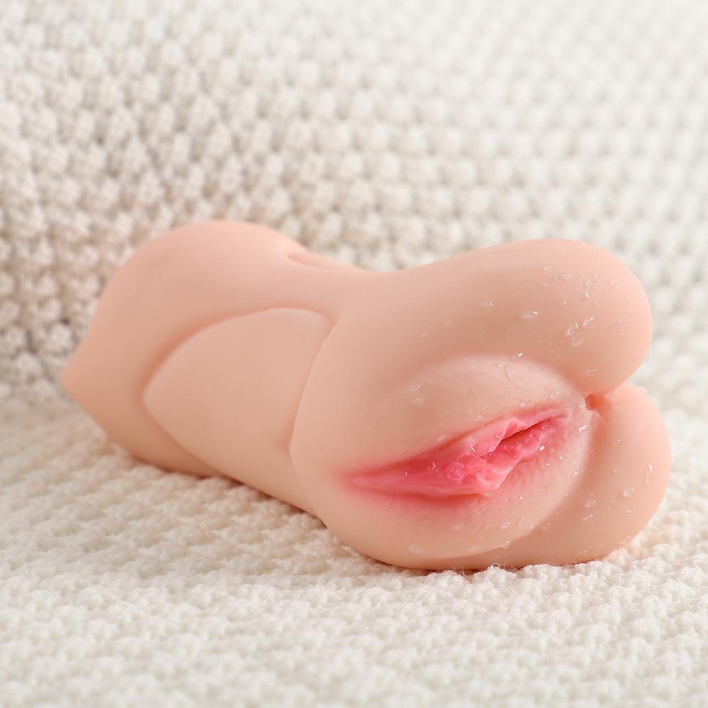 2 In 1 Male Masturbator Adult Sex Toys, 3D Textured with Sexy Realistic Vagina Tight Anus, Mens Stroker Sex Doll for Man Masturbation 530g