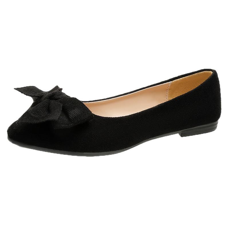 Fashion Casual Simple Wear-resistant Bow Pointed Flat Sole Shoes New Summer Outfit Simple Versatile Comfortable Women's Shoes