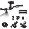 UYIKOO Motorcycle Dash Full Wide IP63 512GB Continuous Loop Compact Action Bicycle Dash Ideal for Outdoor 3 Mounts Cam, 1080P, 120-Degree Angle,