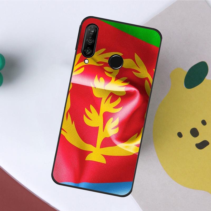 Eritrea Flag For Huawei Nova 8i 7i 11i 12i 12s Y70 Y72 Y73 Y60 Y90 Y61 Y91 9 10 SE P20 P30 P40 Lite Case