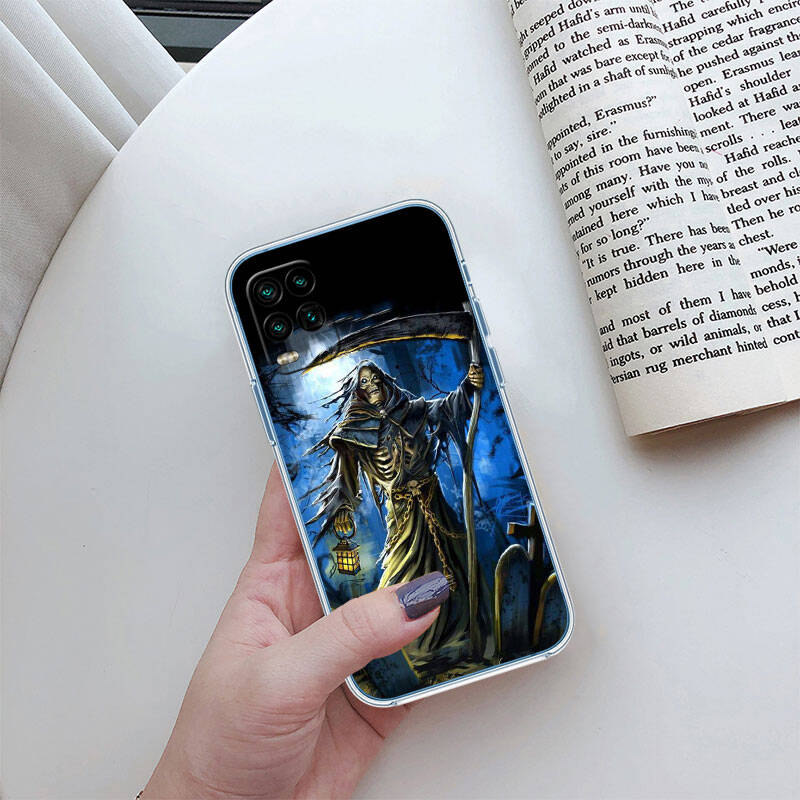 MH66 Grim Reaper Skeleton Skull Case for Motorola E7 G6 G7 G8 G9 Plus Power Play G10 G20 G04 E30 E40 E22 E20 E13 E15 G22 G23 G05 G75 G35 G55