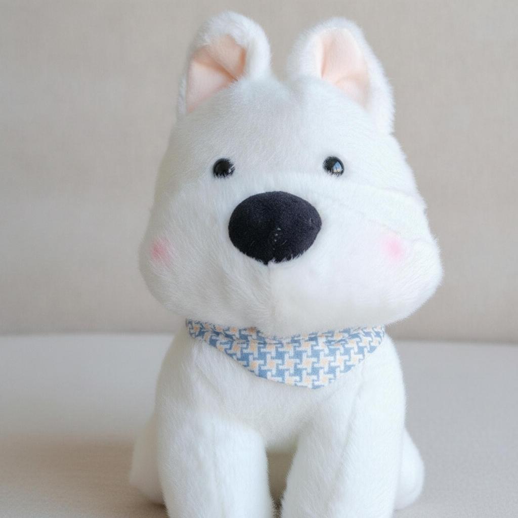 Stuffed Golf Headcover with Bandana Safeguarding Dog Club Cover Easy to Put