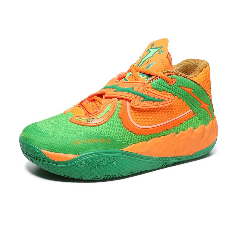 Three-ball 5th Generation Personalized Velcro MD Rubber Sole Basketball Shoes Boots Youth Training Game Sports Shoes