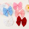 New Sweet Bows Hairpins Solid Color Clip Hair For Girls Hairband Handmade Hairpin Barrettes Headwear Kids Hair Accessories