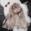 Women's Cross Embroidered Scarf Shawl Long Scarf Gift