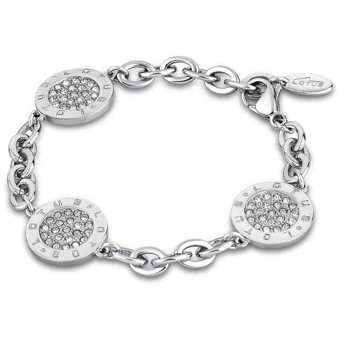 Bracelet - Lotus Style - LS1751-2-1 - Plaque Cristaux - Chic - Femme