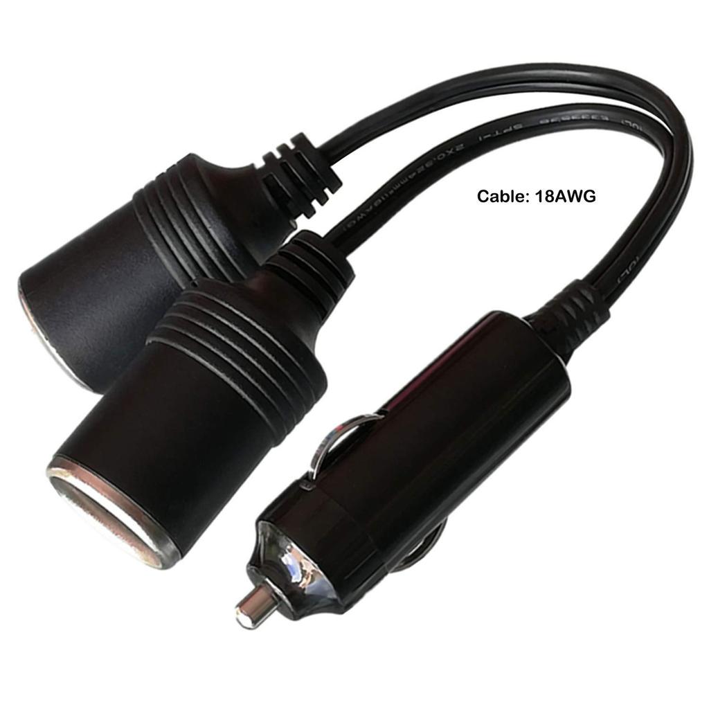 GTIWUNG Cigarette Lighter Cigarette Socket 12V/24V Compatible Dual DC Power