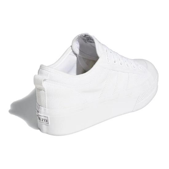 adidas Nizza Platform Triple White Women Sneakers  FV5322