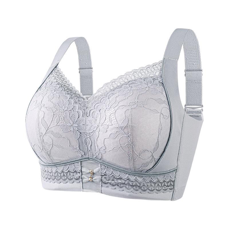 Wire-free Plus-size Slimming Lifting and Side-support Bra for Women with Large Busts Lace Shaping Bra