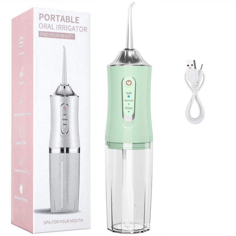 Přenosný elektrický ústní irigátor a ústní sprcha pro domácí použití, odstraňování zubního kamene a čištění zubů