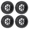 144001 124018 RC Car Wheel Rubber Rally Climbing Car Wheel Rim 75mm Tires Wheel  For MN99S