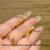 Gold Starry Sky Crushed Ice Ring for Women - Light Luxury Thin Band, Perfect for Couples
