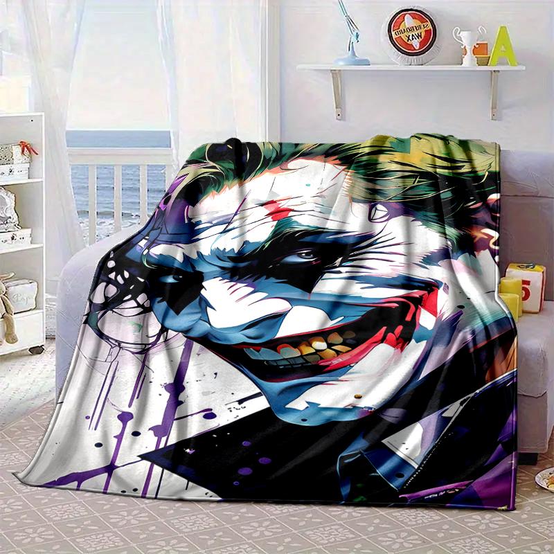 Coole Clowns-Muster-Decke Flanell-Decke für Bett, Sofa, Camping, Wandern, Picknick-Zubehör, Geschenk für Familie, Fan-Geschenke