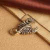 Vintage Brass Scorpion Statue Ornament Solid Metal Crafts Animal Figurines Home Office Desktop Decoration