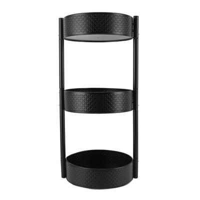Turntable Spice Rack 360 Degree Rotatable Large Capacity Multifunctional Carbon Steel Turntable