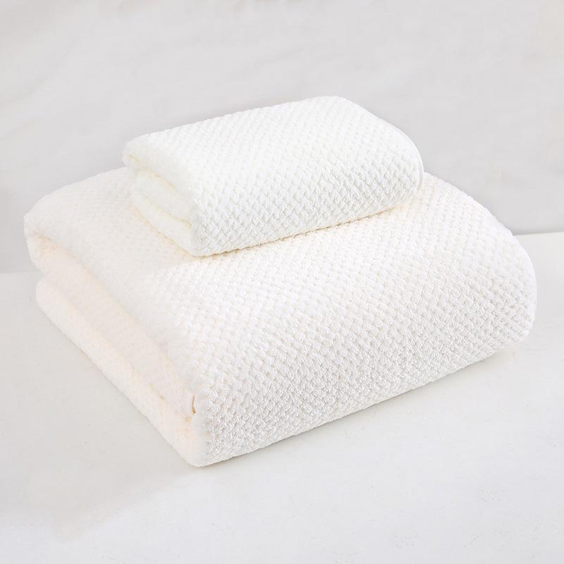 Merbau Coral Fleece Bath Towel Set - Thickened, Soft, Absorbent Couple Towels