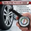Analog Dial Tire Pressure Gauge Wheel Tire Tyre Air Pressure Gauge Tester Universal Fit Sedan SUV Motorcycle Truck RV Heavy D
