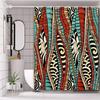 Ethnic style Bathing Curtain  Bathroom Shower Curtain Waterproof With 12 Hooks Home Deco