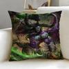 Klassisches Spiel Warcrafts of World WOW Kissenbezug Weich Leicht zu Waschen Kissenhülle Vielseitig für Sofa Bett Reise und Büro